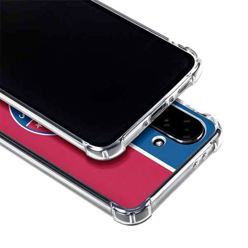 MLB Texas Rangers Split Galaxy A36 5G Clear Case