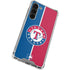 MLB Texas Rangers Split Galaxy S24 FE Clear Case