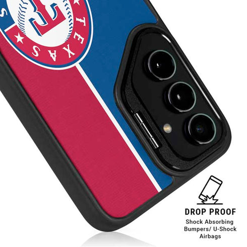 MLB Texas Rangers Split Galaxy S24 FE Kickstand Case