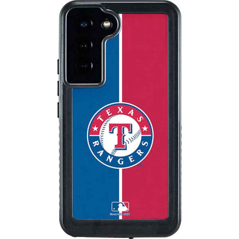 MLB Texas Rangers Split Galaxy S24 Plus Waterproof Case