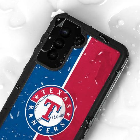 MLB Texas Rangers Split Galaxy S24 Plus Waterproof Case
