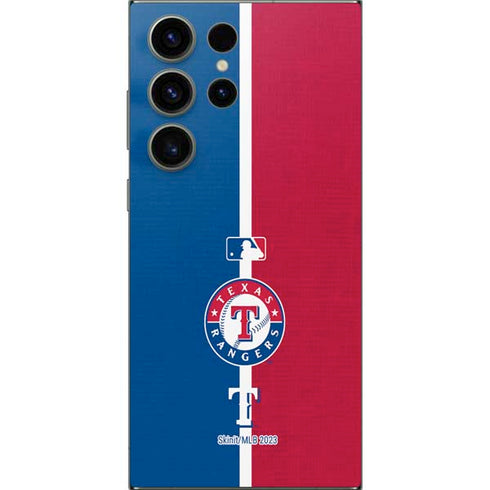 MLB Texas Rangers Split Galaxy S24 Ultra Skin