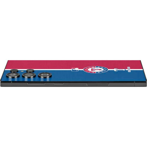 MLB Texas Rangers Split Galaxy S25 Ultra Skin