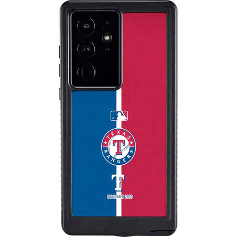 MLB Texas Rangers Split Galaxy S24 Ultra Waterproof Case