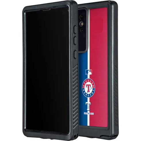 MLB Texas Rangers Split Galaxy S24 Ultra Waterproof Case
