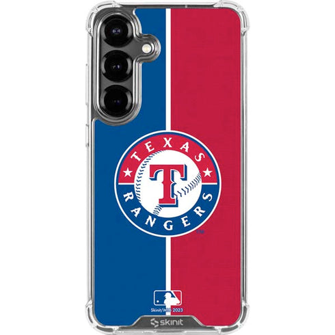 MLB Texas Rangers Split Galaxy S26 Clear Case