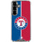 MLB Texas Rangers Split Galaxy S26 Plus Clear Case