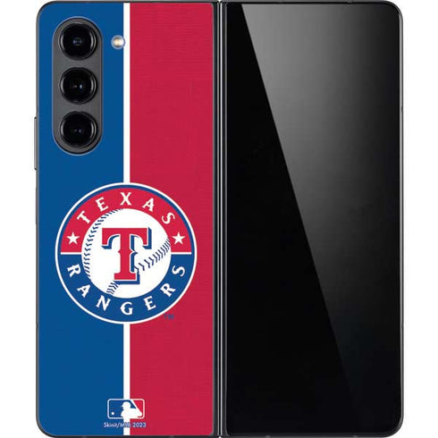 MLB Texas Rangers Split Galaxy Z Fold5 5G Skin