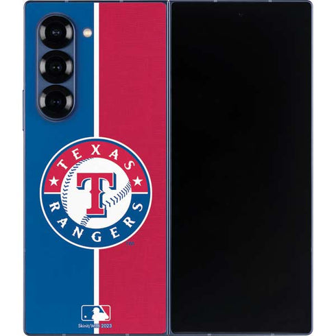 MLB Texas Rangers Split Galaxy Z Fold6 Skin