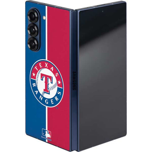 MLB Texas Rangers Split Galaxy Z Fold6 Skin