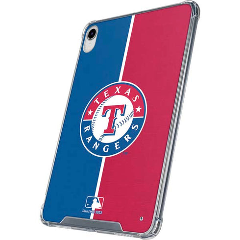 MLB Texas Rangers Split iPad 11th Gen (2025) Clear Case