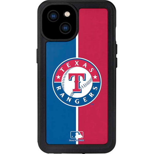 MLB Texas Rangers Split iPhone 15 Plus Waterproof Case