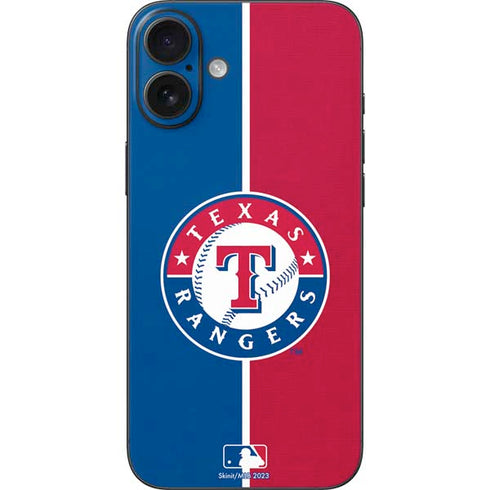 MLB Texas Rangers Split iPhone 16 Plus Skin