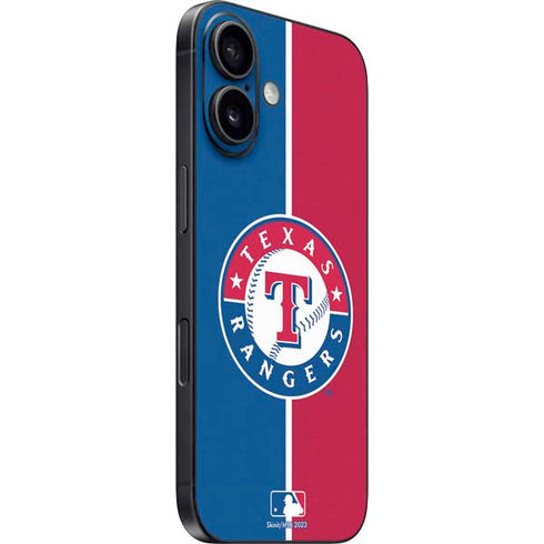 MLB Texas Rangers Split iPhone 16 Plus Skin