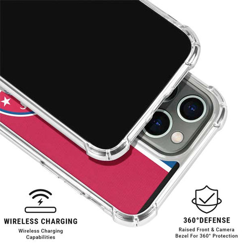 MLB Texas Rangers Split iPhone 16 Pro Clear Case