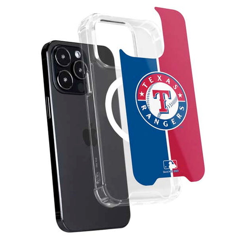 MLB Texas Rangers Split iPhone 16 Pro MagSafe Case
