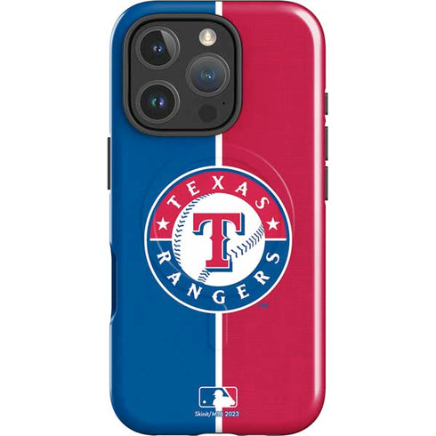 MLB Texas Rangers Split iPhone 16 Pro Max Magsafe Impact Case