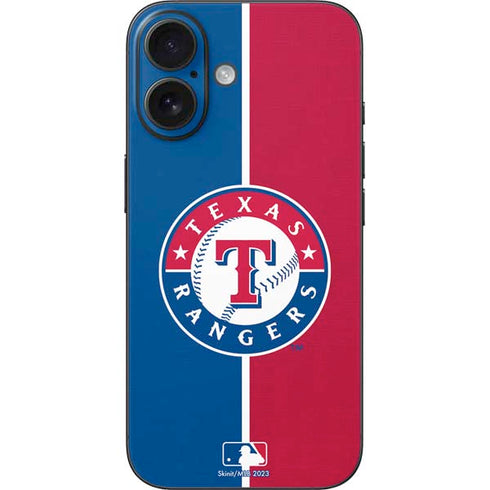 MLB Texas Rangers Split iPhone 16 Skin