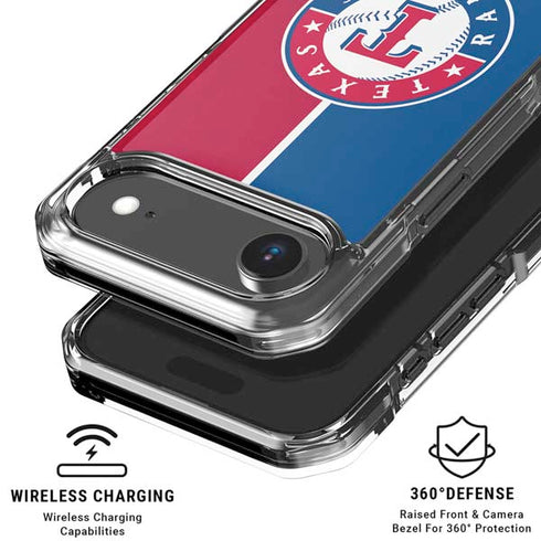 MLB Texas Rangers Split iPhone 17 Air Clear Case
