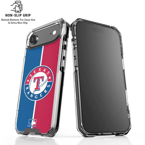 MLB Texas Rangers Split iPhone 17 Air Clear Case