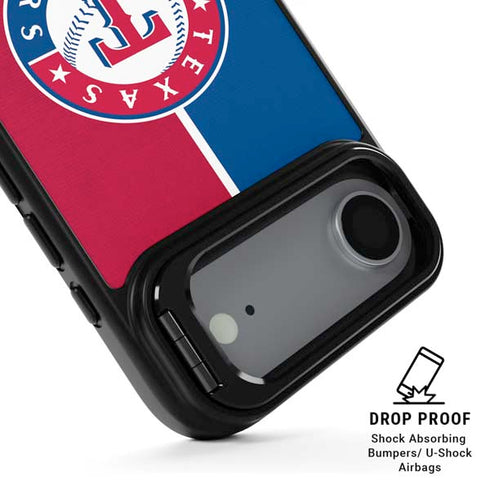 MLB Texas Rangers Split iPhone 17 Air Kickstand Case