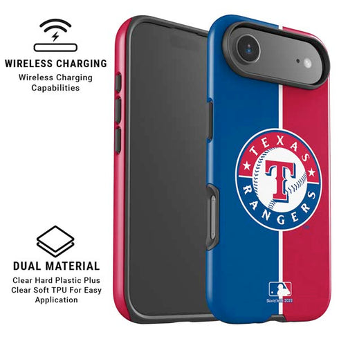 MLB Texas Rangers Split iPhone 17 Air Magsafe Impact Case