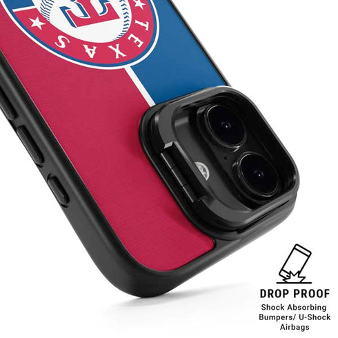 MLB Texas Rangers Split iPhone 17 Kickstand Case