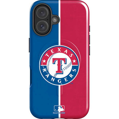 MLB Texas Rangers Split iPhone 17 Magsafe Impact Case
