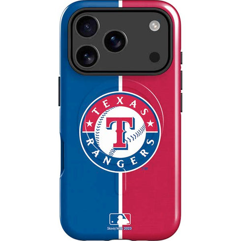 MLB Texas Rangers Split iPhone 17 Pro Max Magsafe Impact Case