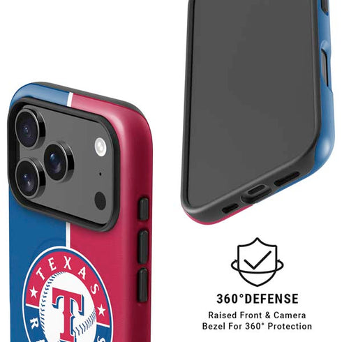 MLB Texas Rangers Split iPhone 17 Pro Max Magsafe Impact Case