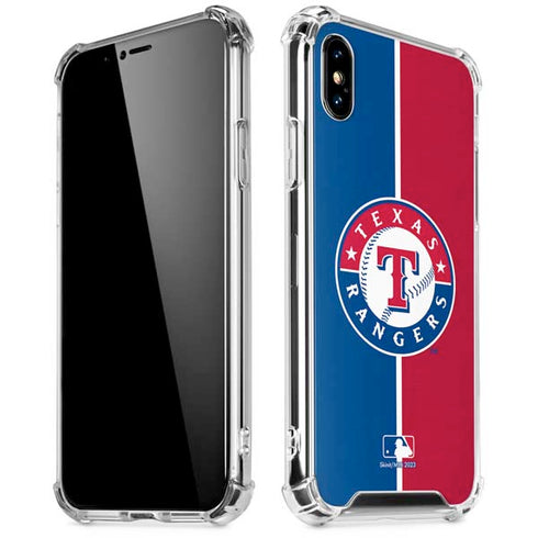 MLB Texas Rangers Split iPhone X/XS Clear Case