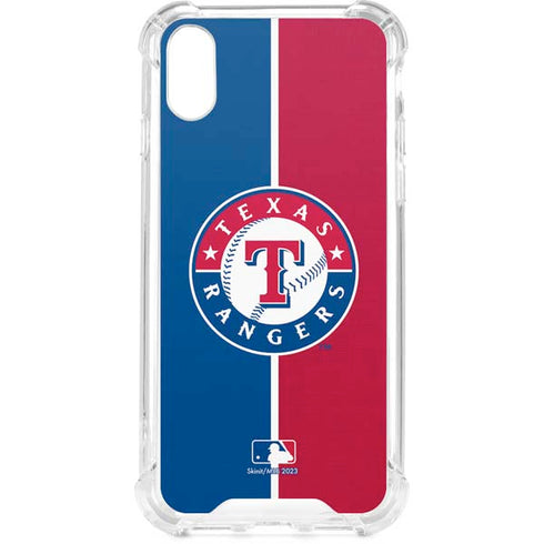 MLB Texas Rangers Split iPhone XS Clear Case