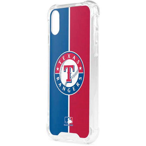MLB Texas Rangers Split iPhone XS Clear Case