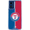 MLB Texas Rangers Split Moto G Play 4G (2024) Clear Case