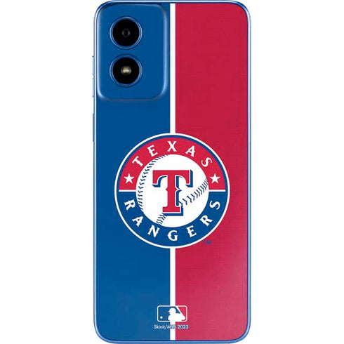MLB Texas Rangers Split Moto G Play 4G (2024) Skin