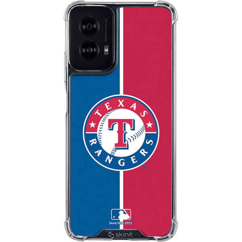 MLB Texas Rangers Split Moto G Power 5G (2024) Clear Case