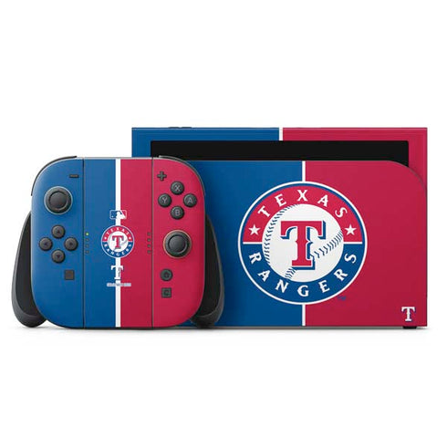 MLB Texas Rangers Split Nintendo Skins