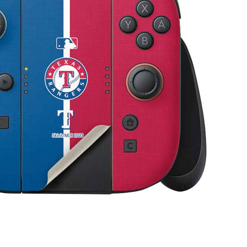 MLB Texas Rangers Split Nintendo Switch 2 (2025) Joy-Con Controller Skin