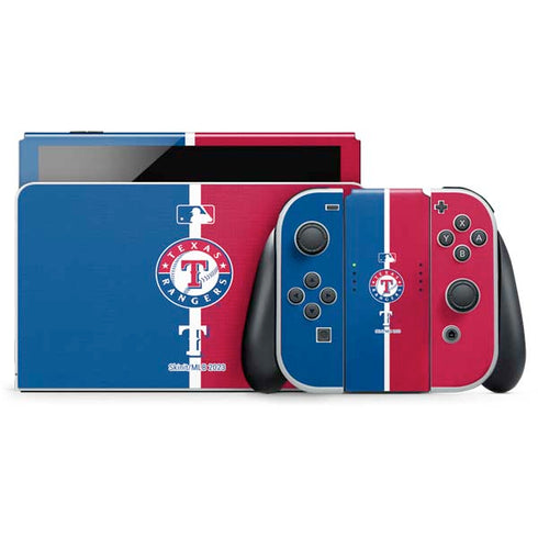 MLB Texas Rangers Split Nintendo Skins