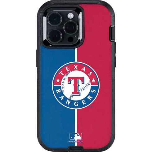 MLB Texas Rangers Split Otterbox Defender iPhone Skin