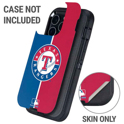 MLB Texas Rangers Split Otterbox Defender iPhone Skin