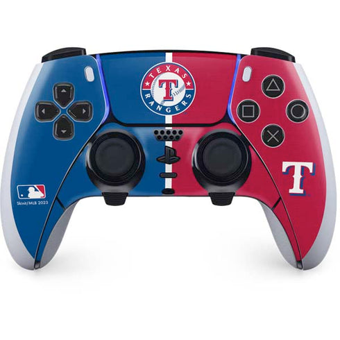MLB Texas Rangers Split PS5 DualSense Edge Pro Controller Skin