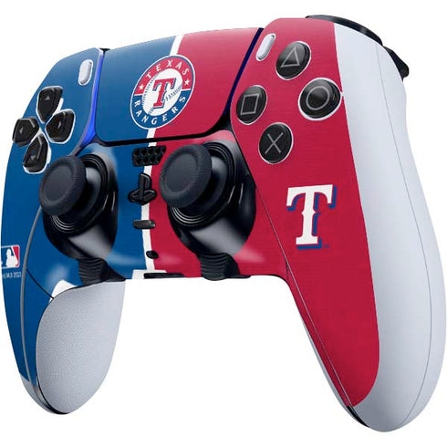 MLB Texas Rangers Split PS5 DualSense Edge Pro Controller Skin