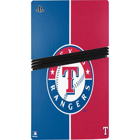 MLB Texas Rangers Split PS5 Pro Console Skin