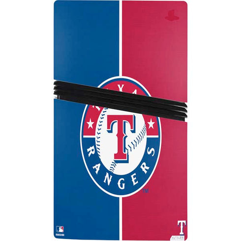 MLB Texas Rangers Split PS5 Pro Console Skin