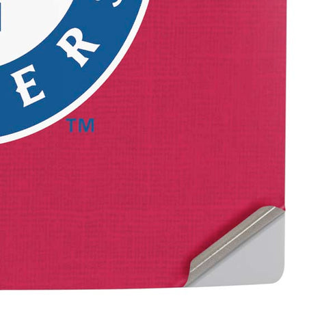 MLB Texas Rangers Split PS5 Pro Disk Console Skin