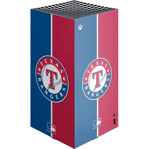 MLB Texas Rangers Split XBox Series X Digital Edition Console Skin