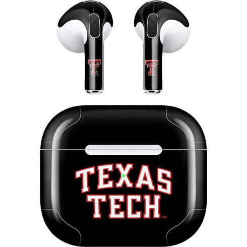 Texas Tech University Bold Apple AirPods (3rd Gen 2021) Skin