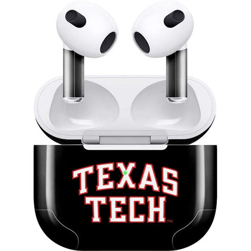 Texas Tech University Bold Apple AirPods (3rd Gen 2021) Skin