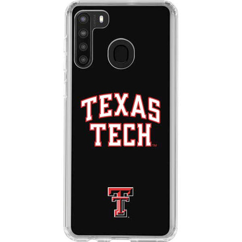 Texas Tech University Bold Galaxy A21 Clear Case